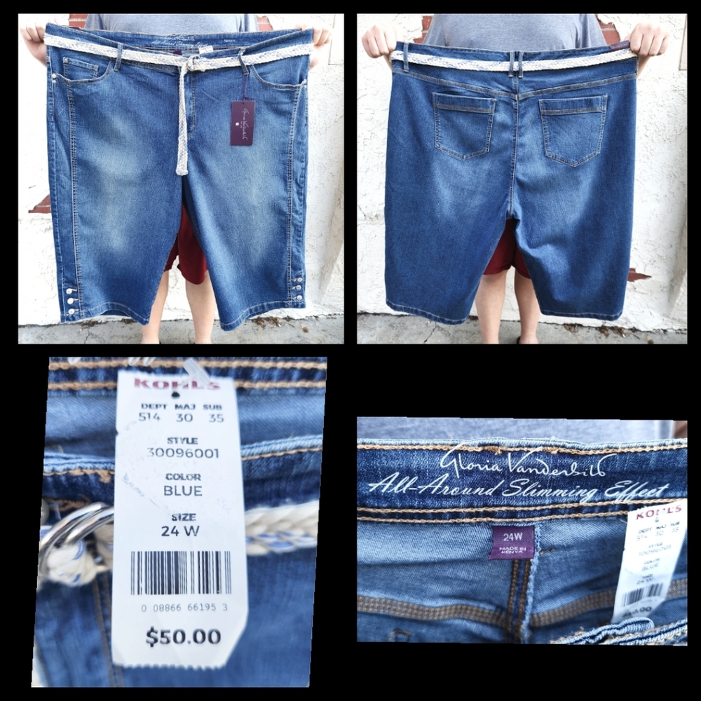 Gloria Vanderbilt Blue Denim Ankle/Cropped Jeans